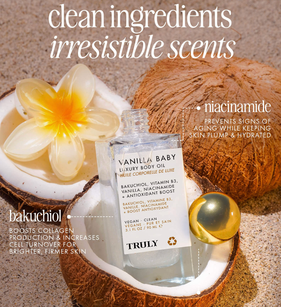 TRULY – Aceite Corporal de Lujo “Vanilla Baby”