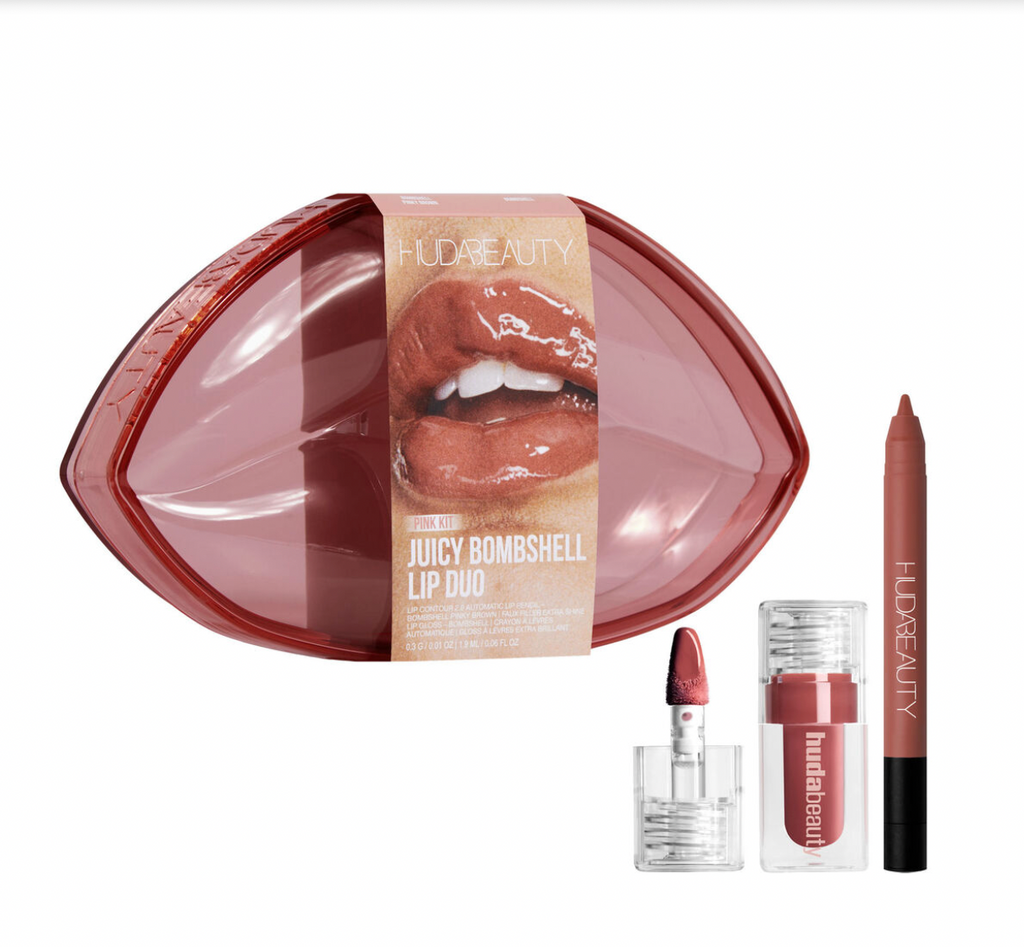 HUDA BEAUTY – Dúo Labial Brillo Explosivo